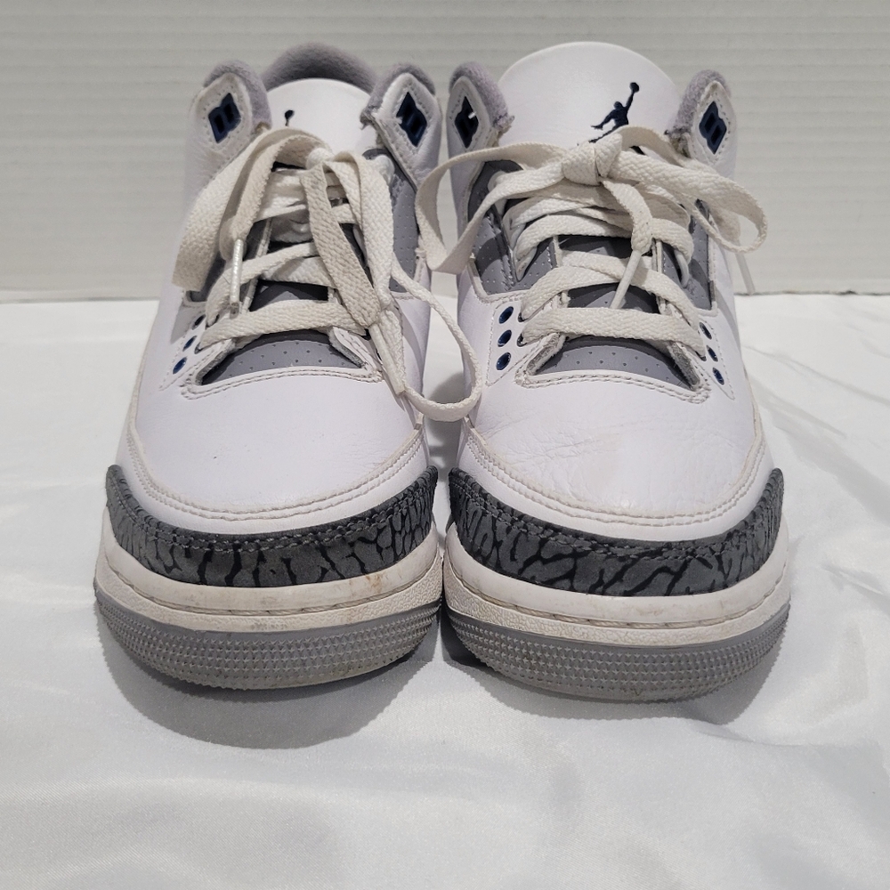 Air Jordan 3 Retro 2023 Midnight Navy 5.5 Youth Sneakers - Picture 8 of 16